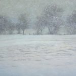 AURORA SNOWSTORM - Ridgeline
acrylic on panel 9 1/4" x 18 1/8" (23cm x 46cm)